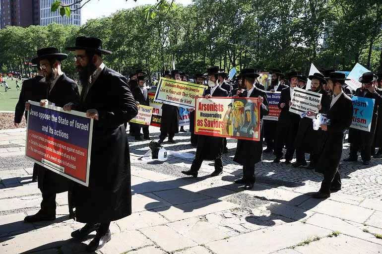 New York'ta Yahudiler İsrail'i protesto etti