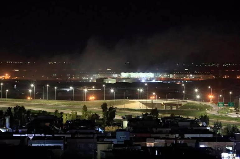 Erbil'de havaalanına SİHA'larla saldırı düzenlendi