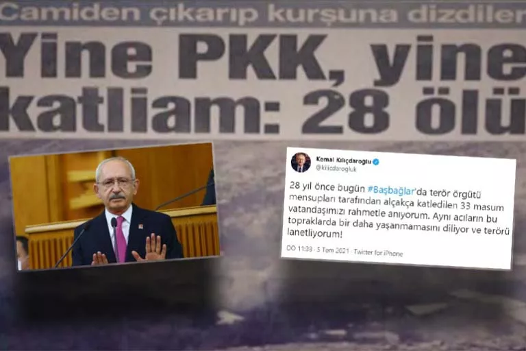 Kılıçdaroğlu, Başbağlar'ı andı ama katliamın faili terör örgütü PKK'nın ismini kullanmadı