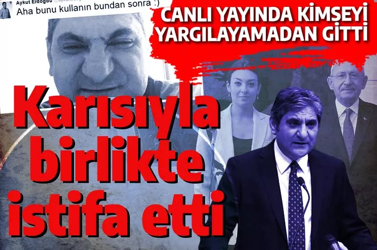 "Yargılanacaksınız ve bu TRT'den canlı yayınlanacak" dedi ama siyaset hayatı bitti: Aykut Erdoğdu ile eşi istifa etti