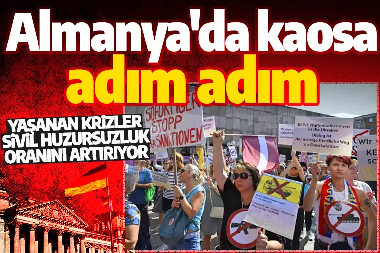 Almanya'da sivil huzursuzluk giderek artıyor! Yakında sokak olayları başlayabilir