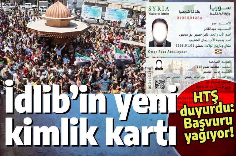 HTŞ İdlib'de kimlik kartı dağıtmaya başladı: Yerel hükümete başvuru yağıyor