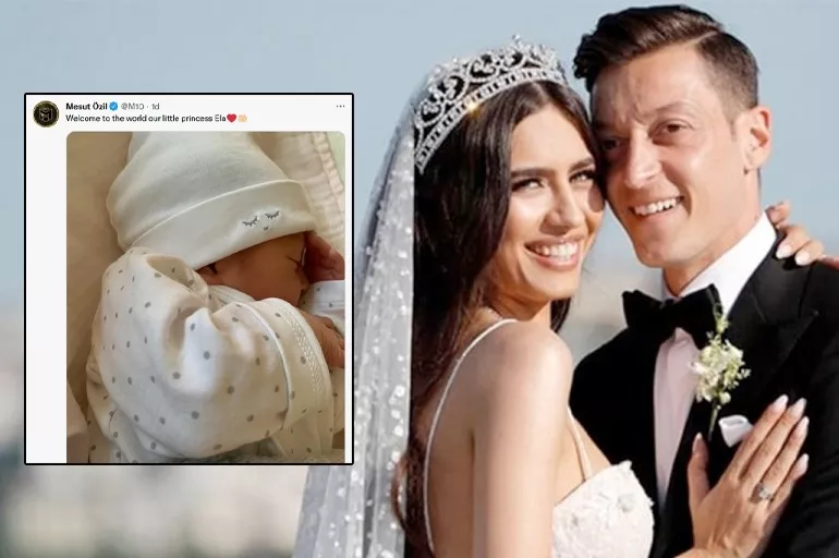 Mesut Özil ikinci kez baba oldu! Sosyal medyadan fotoğraf paylaşarak ismini açıkladı