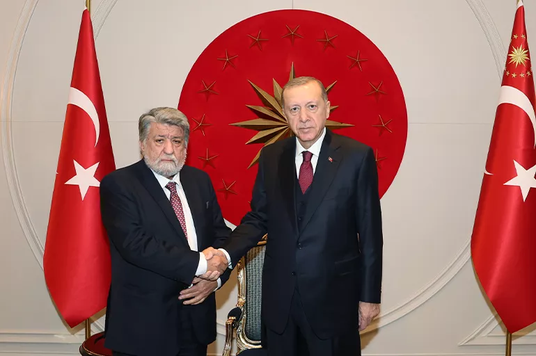 Cumhurbaşkanı Erdoğan Bulgaristan Meclis Başkanı Vecdi Raşidov ile görüştü