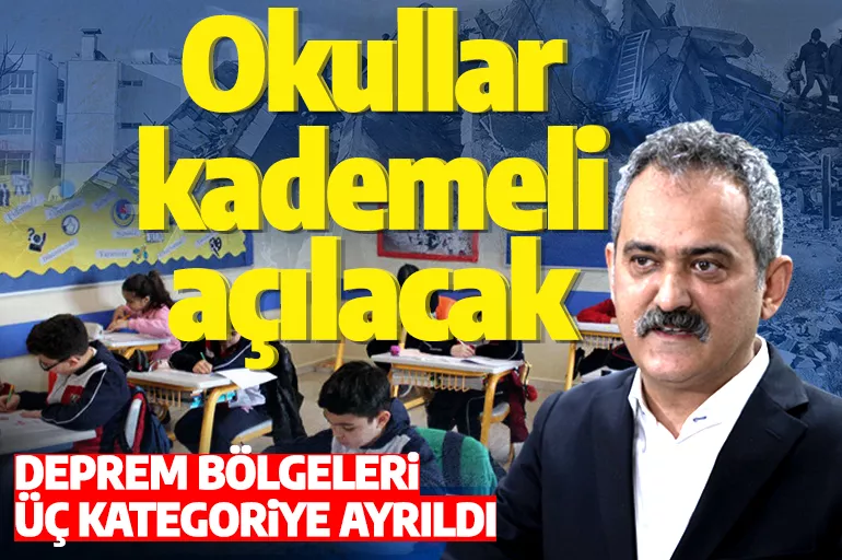 Bakan Özer'den son dakika açıklaması: Okullar kademeli açılacak