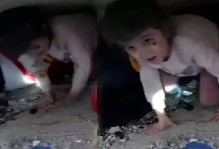 Emekleyerek hayata tutundu! Kahramanmaraş’taki deprem sonrası sevindiren görüntü