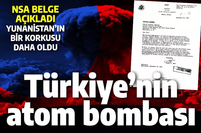 Türkiye'nin nükleer silahı var mı? NSA belgelerinden sonra Atina bu sorunun cevabını arıyor