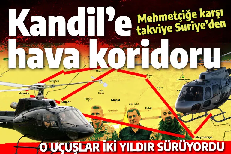 Kandil'e gizli hava koridoru: Düşen PKK helikopteri o gerçeği açığa çıkardı