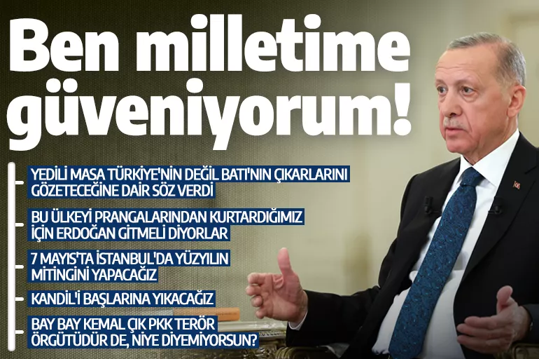 Son dakika... Cumhurbaşkanı Erdoğan'dan operasyon mesajı: Kandil'i de bunların başına geçireceğiz!
