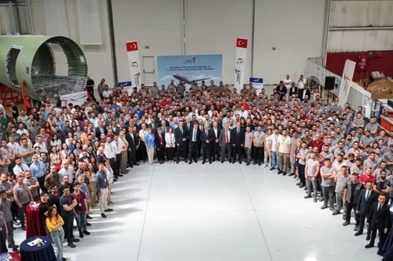 TUSAŞ, törenle tanıttı: Airbus A320 uçağında Türk imzası!