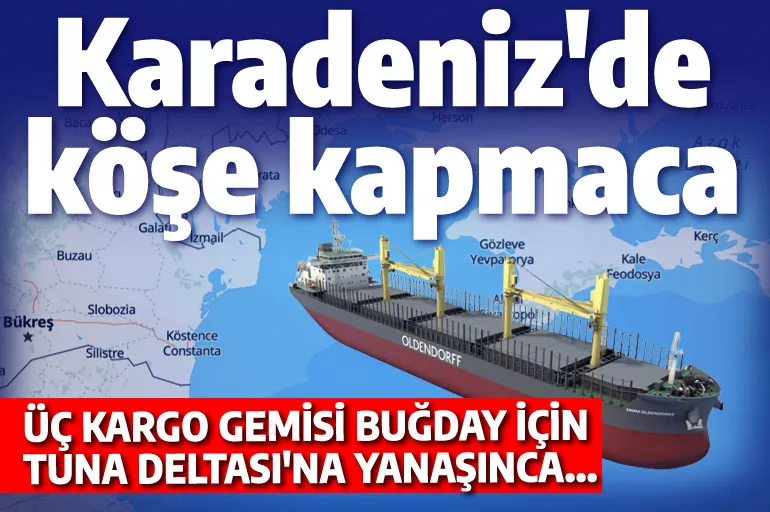 Karadeniz'de köşe kapmaca: 3 kargo gemisi buğday için Tuna'ya yanaşınca olanlar oldu