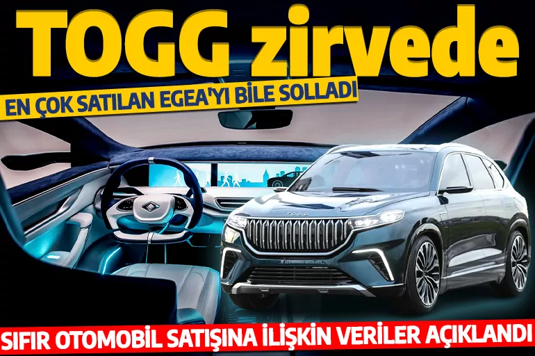 Otomobil pazarına ilişkin veriler açıklandı: TOGG zirveyi kimseye bırakmadı!