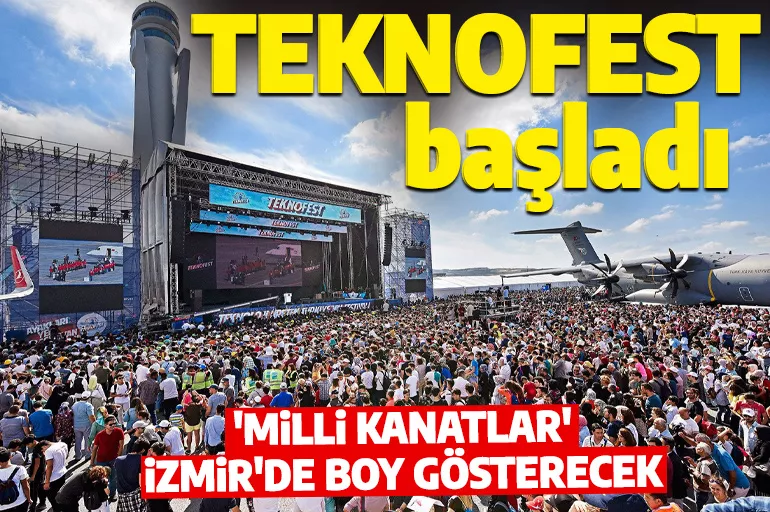 TEKNOFEST İzmir başladı! Yüzbinler Çiğli Havalimanı'na akın edecek