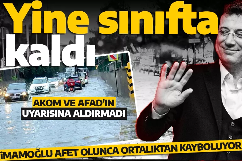 İstanbul'da fırtına hayatı felç etti: AFAD ve AKOM uyarısına rağmen İmamoğlu yine ortalarda görünmedi