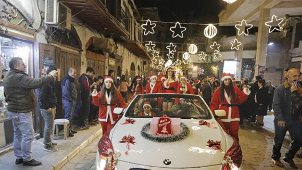 Suriye'de dev Noel kutlaması!
