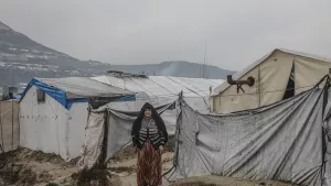 İdlib'de şiddetli kış! Mültecilerin zorlu yaşamı kamerada