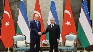 Erdoğan'a, Özbekistan’ın en büyük devlet nişanı takdim edildi