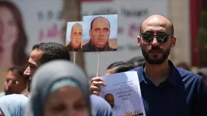 Öldürülen Filistinli aktivistin cenaze töreni