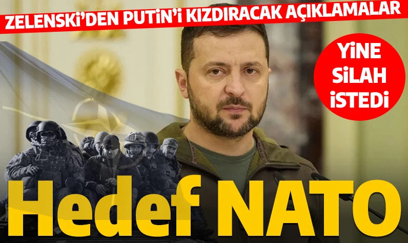 Zelenski'den Rusya'yı kızdıracak açıklama: 'Hedefimiz NATO'ya üye olmak'