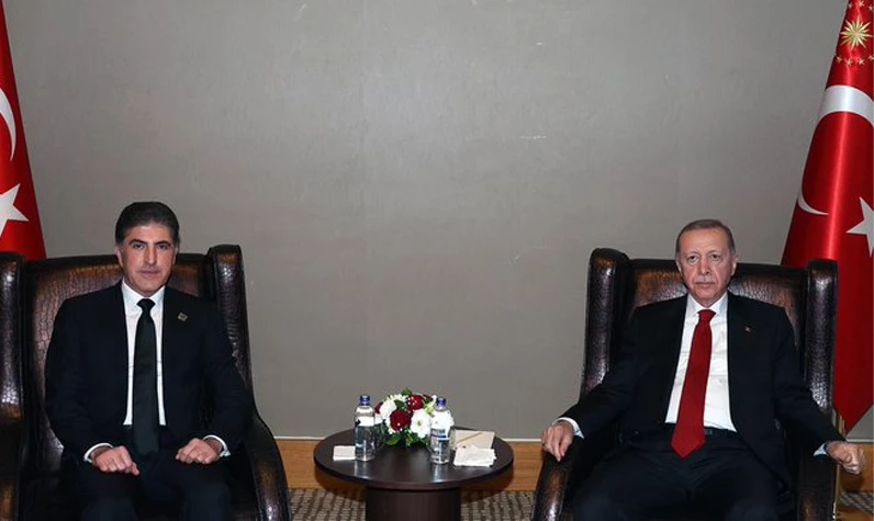 Cumhurbaşkanı Erdoğan, Barzani'yi kabul etti: Kalkınma Yolu Projesi ve terörle mücadele konuları ele alındı