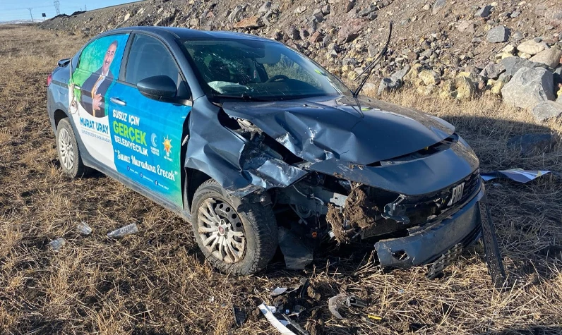 Kars-Ardahan kara yolunda trafik kazası: AK Partili belediye başkan adayı yaralandı