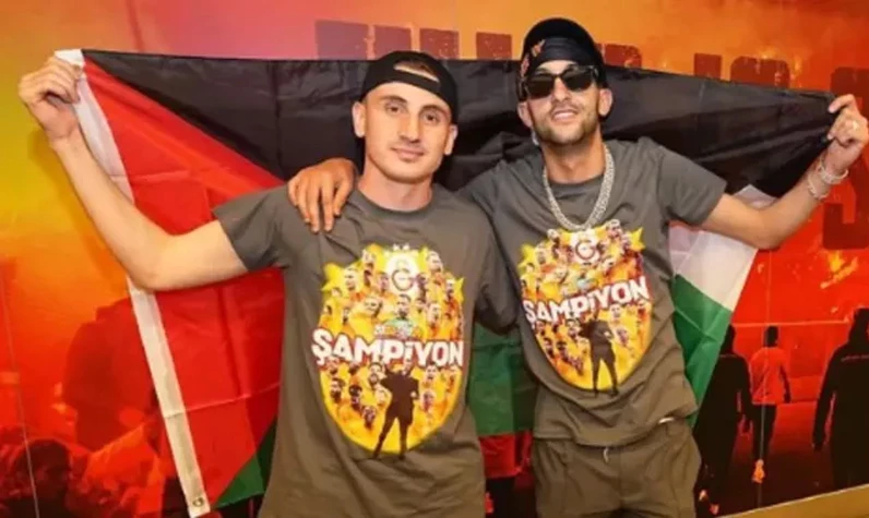 Galatasaray'ın yıldızları Gazze'yi unutmadı: Filistin bayrağıyla poz verdiler