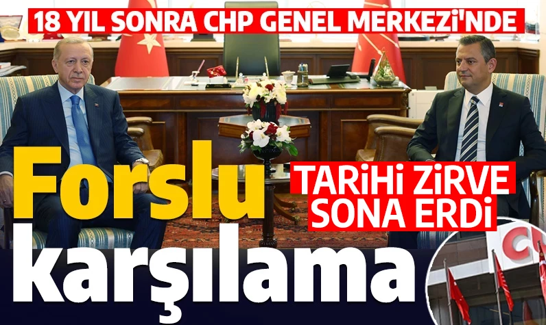 18 yıl sonra bir ilk! Cumhurbaşkanı Erdoğan CHP Genel Merkezi'ni ziyaret etti