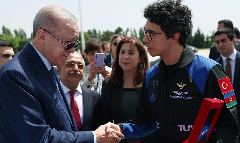 Madrid ziyareti öncesi uzay sohbeti: Cumhurbaşkanı Erdoğan Tuva Cihangir Atasever ile görüştü!