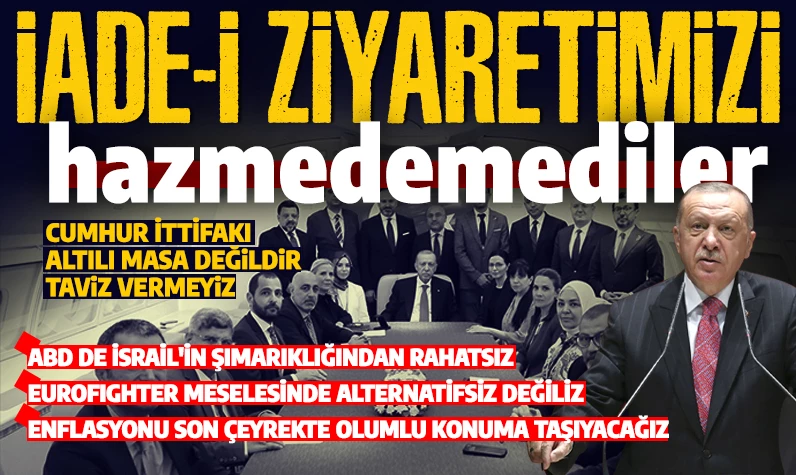 Cumhurbaşkanı Erdoğan'dan Özgür Özel'in Bahçeli sözlerine tepki: Cumhur İttifakı 6'lı Masa değildir