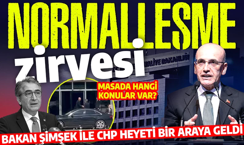 Ankara'da dikkat çeken görüşme: : CHP heyeti ve Bakan Şimşek bir araya geldi!