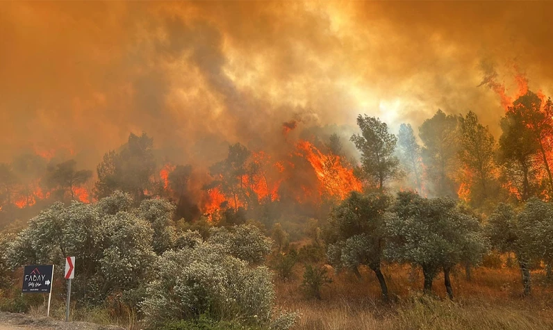 Yerleşim yerlerine çok yakın bölgede orman yangını! Antalya cayır cayır yanıyor!