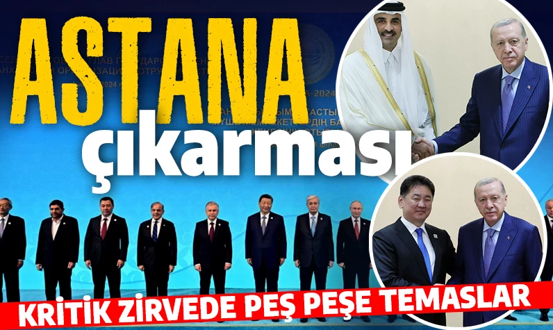 Cumhurbaşkanı Erdoğan'dan Astana çıkarması! Peş peşe kritik temaslar