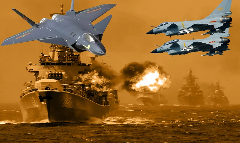 37 savaş uçağı Çin savaş gemisini hedef alacak: Boğaz'da savaş başlıyor...