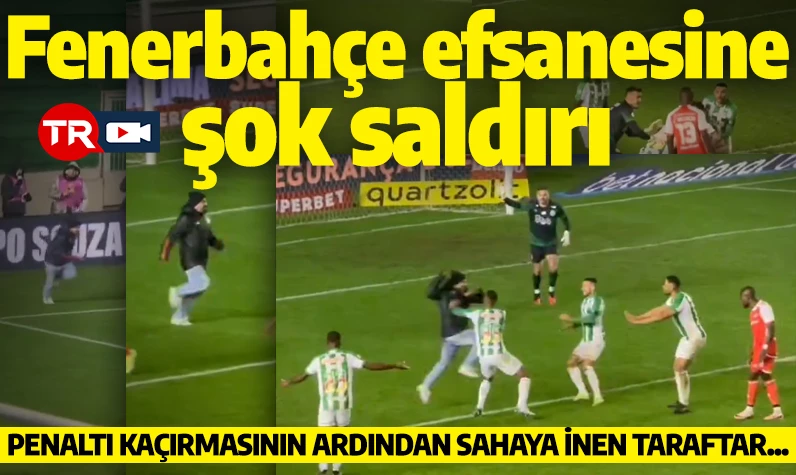 Fenerbahçe'nin eski yıldızına şok saldırı! Penaltı kaçırmasının ardından sahaya inen taraftar...