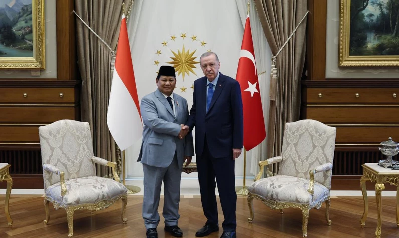 Külliye'de kritik zirve! Cumhurbaşkanı Erdoğan, Prabowo Subianto'yu kabul etti