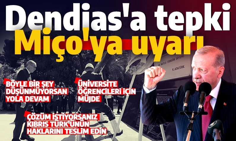 Kıbrıs Barış Harekatı'nın 50. yılı: Cumhurbaşkanı Erdoğan'dan Dendias'a tepki Miçotakis'e uyarı