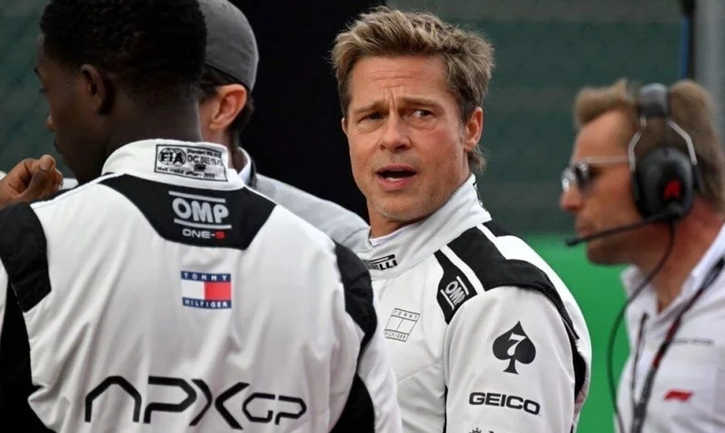 Brad Pitt'ten hayranlarını heyecanlandıran fotoğraf! Formula 1 filminden ilk kare geldi! Filmin adı ve vizyon tarihi açıklandı!