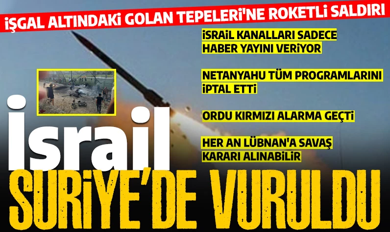 Son dakika... İşgal altındaki Golan Tepesi'ne roketli saldırı! Çok sayıda ölü var: İsrail'de acil durum ilan ilan edildi