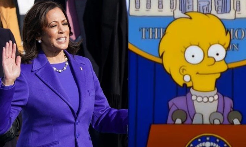 Simpsonlar'ın yeni kehaneti! ABD Başkanı Kamala Harris mi olacak?