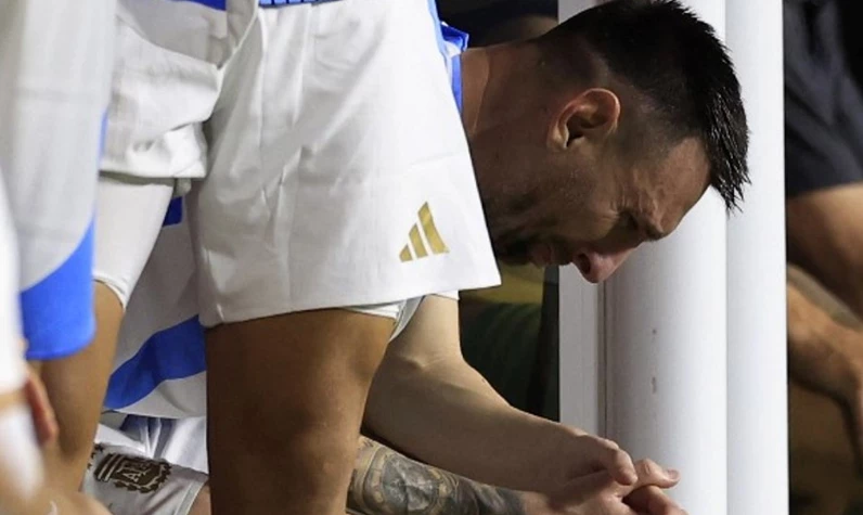 Messi, Copa America finalinde gözyaşlarına hakim olamadı! Bileğinin son hali herkesi korkuttu
