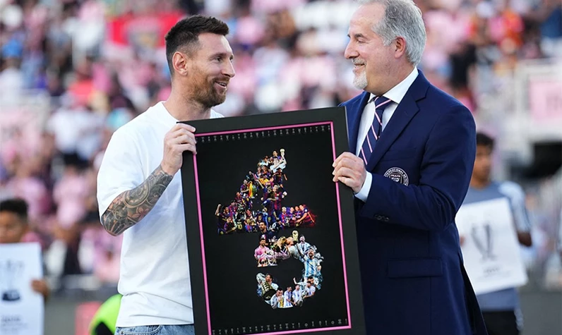 45. kupasını kazandı! Lionel Messi için özel tören