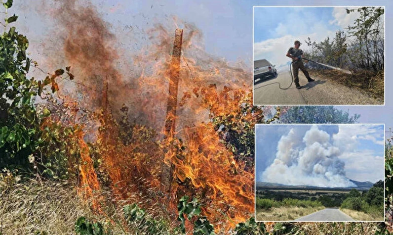 Bulgaristan'daki dev yangın sınırımıza yaklaştı: Ekipler bölgede!