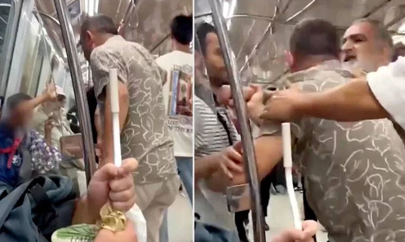 Suriyeli çocuğa tokat atan metro magandası gözaltında! Irkçı şahıs hakkında soruşturma başlatıldı