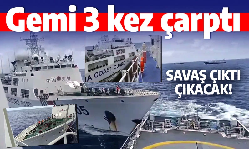 Savaş çıktı çıkacak: Devriye gemisi üst üste 3 kez kasten çarptı