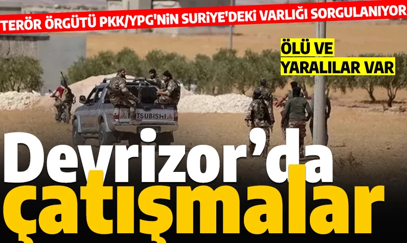 Deyrizor'da terör örgütü PKK/YPG ile rejim güçleri arasında çatışma: Ölü ve yaralılar var