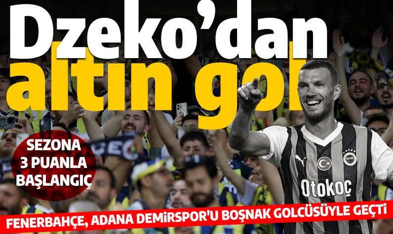 Son dakika... Fenerbahçe 1 attı 3 aldı: Dzeko gollerine devam ediyor