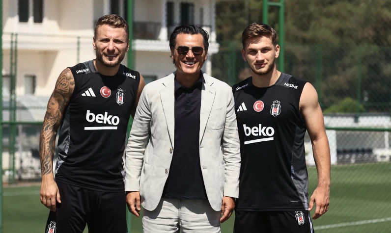 Montella'dan Beşiktaş'a ziyaret: Ciro Immobile'den sürpriz hediye