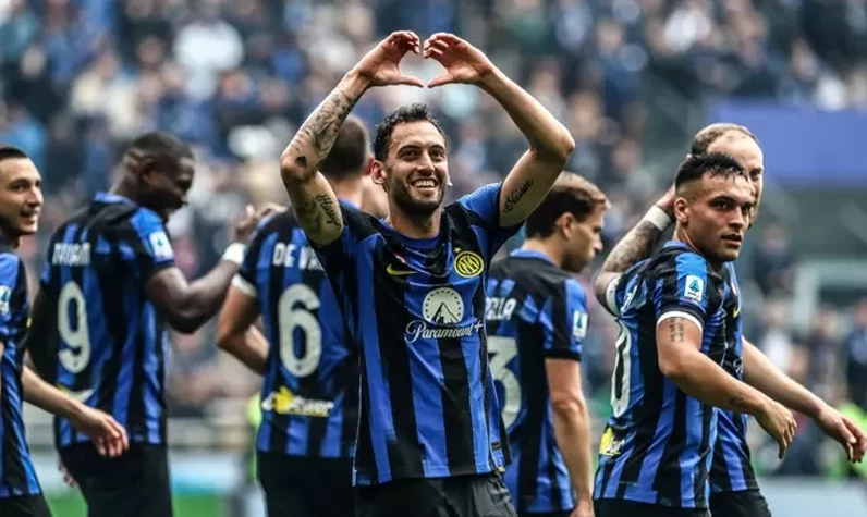 Hakan Çalhanoğlu'ndan yine şovunu yaptı! Inter taraftarını coşturdu