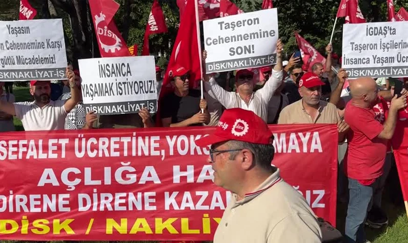 İGDAŞ işçilerinden İBB önünde eylem: 'Hakkımızı alacağız