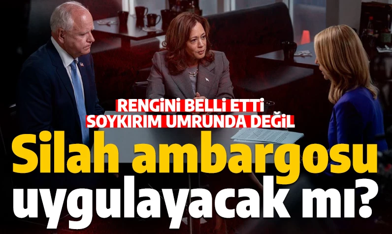 İsrail'e silah ambargosu uygulayacak mı? Kamala Harris, ağzındaki baklayı çıkardı